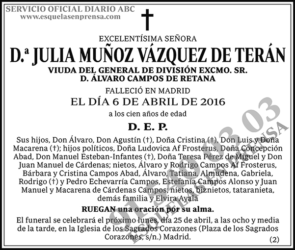 Julia Muñoz Vázquez de Terán